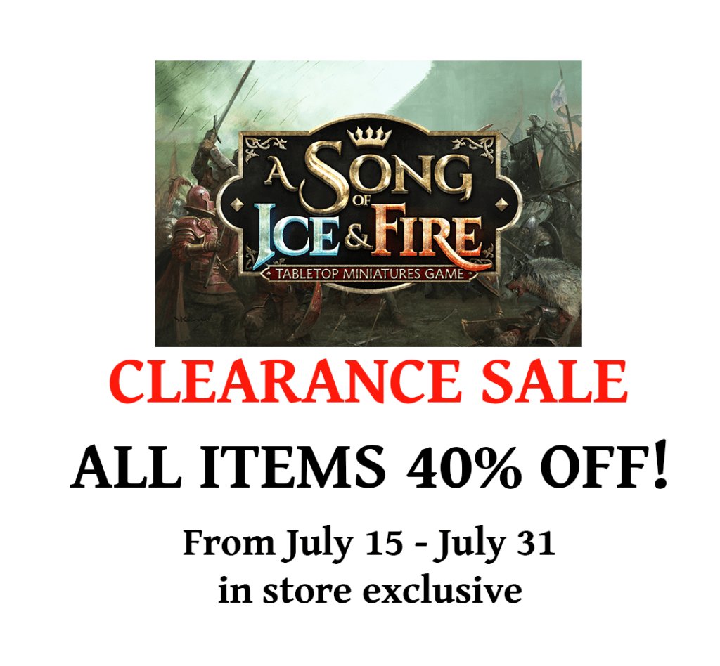 song of ice and fire clearance PI