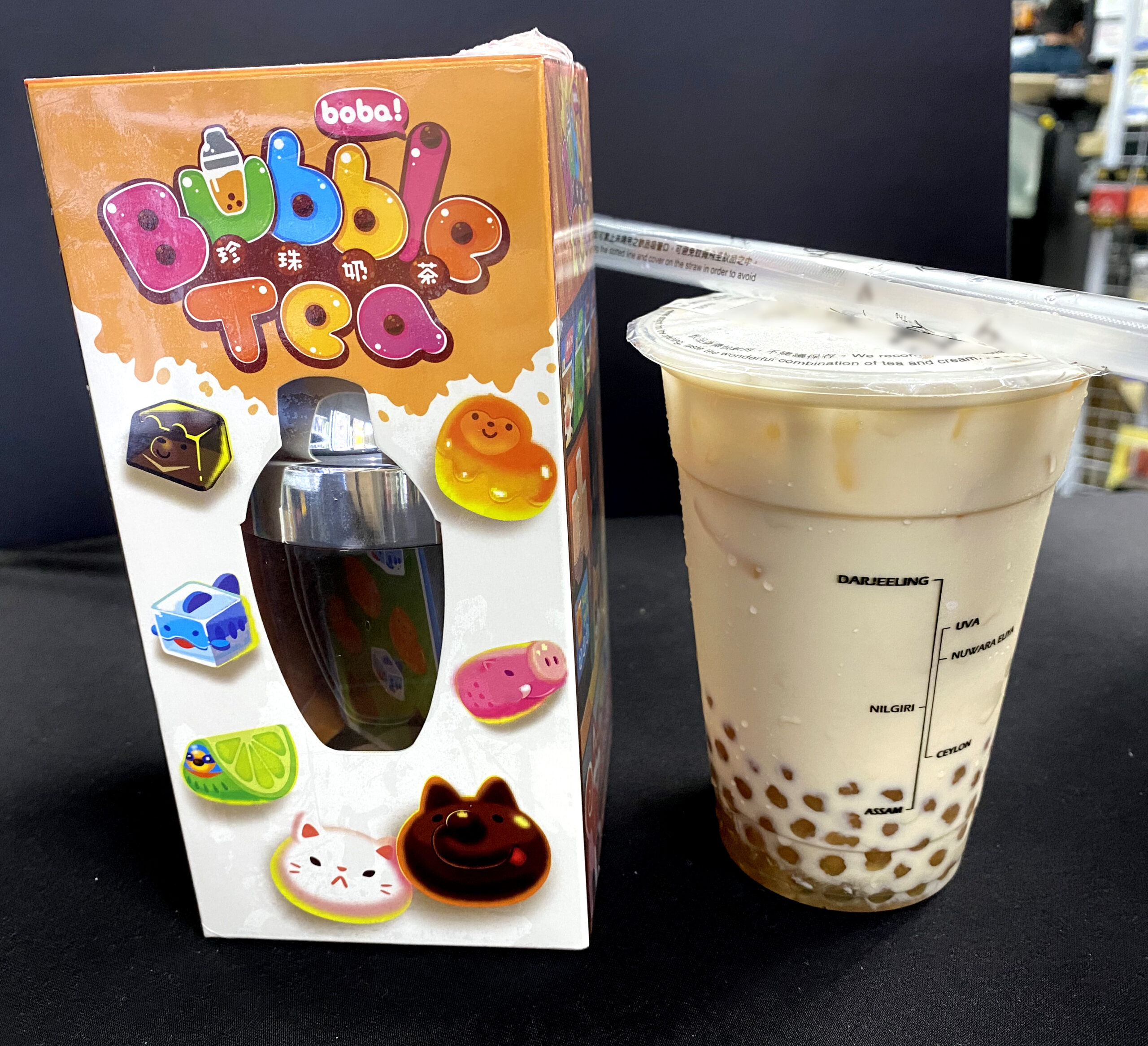 bubble tea game and bubble tea