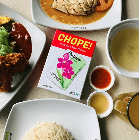 chope card game food