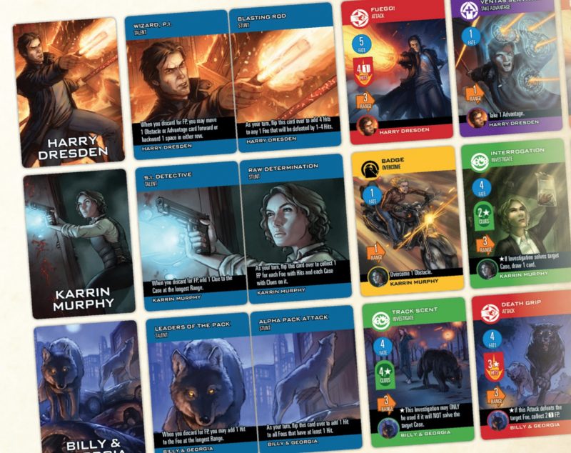 dresden files cooperative card game cards