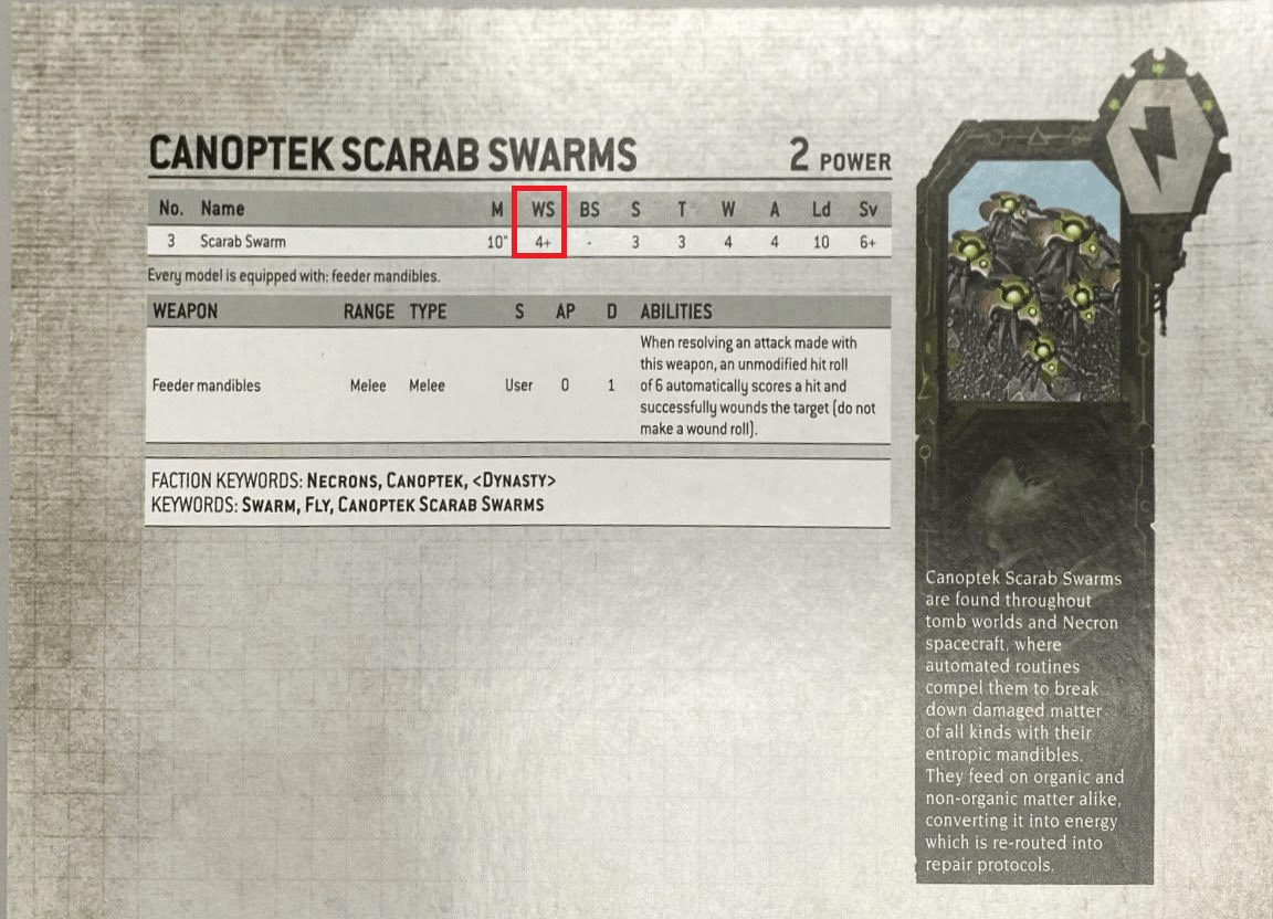 scarab weapon skill stat