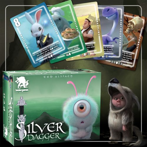 silver dagger box and contents