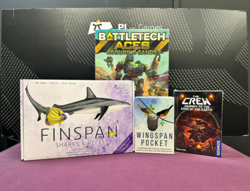 PI Games: New and Restocks – BattleTech Aces: Scouring Sands, Finspan: Sharks & Reefs Expansion, Wingspan Pocket and The Crew: Journey to the Ends of the Earth